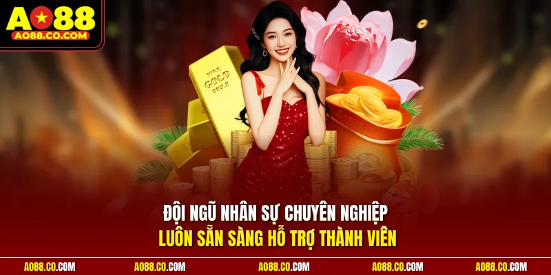 Đội ngũ nhân sự chuyên nghiệp luôn sẵn sàng hỗ trợ thành viên 