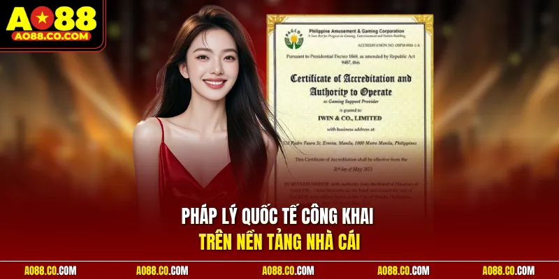 Pháp lý quốc tế công khai trên nền tảng nhà cái