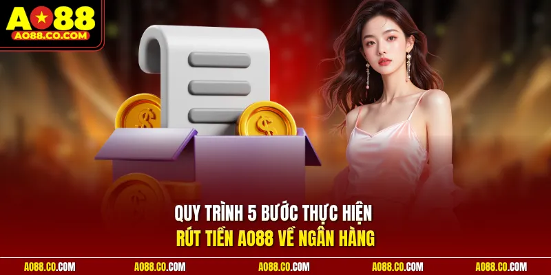 Quy trình 5 bước thực hiện rút tiền AO88 về ngân hàng